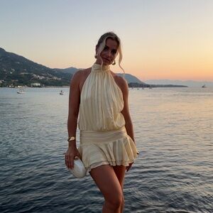 Peppermayo Cream Mini Dress